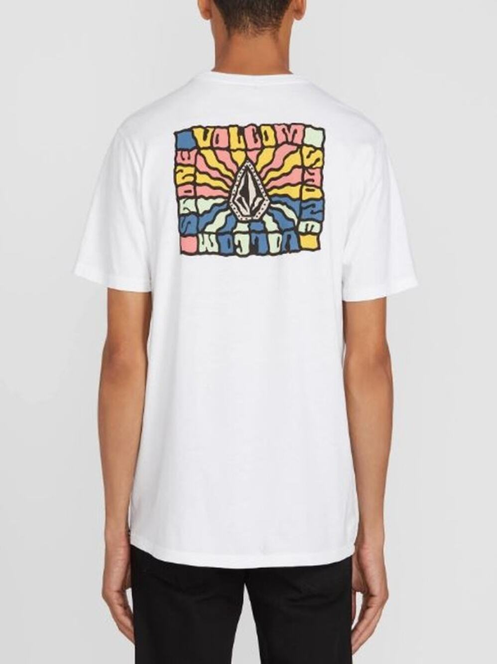 Volcom Beige Stone Short Sleeve Crew Neck Graphic T-Shirt Men's Size Medium